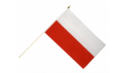 Drapeau Pologne sur hampe