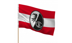 Drapeau SC Freiburg bande sur hampe