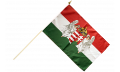 Drapeau Royaume de Hongrie 1867-1918 sur hampe