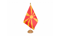 Drapeau de table Macédoine du Nord
