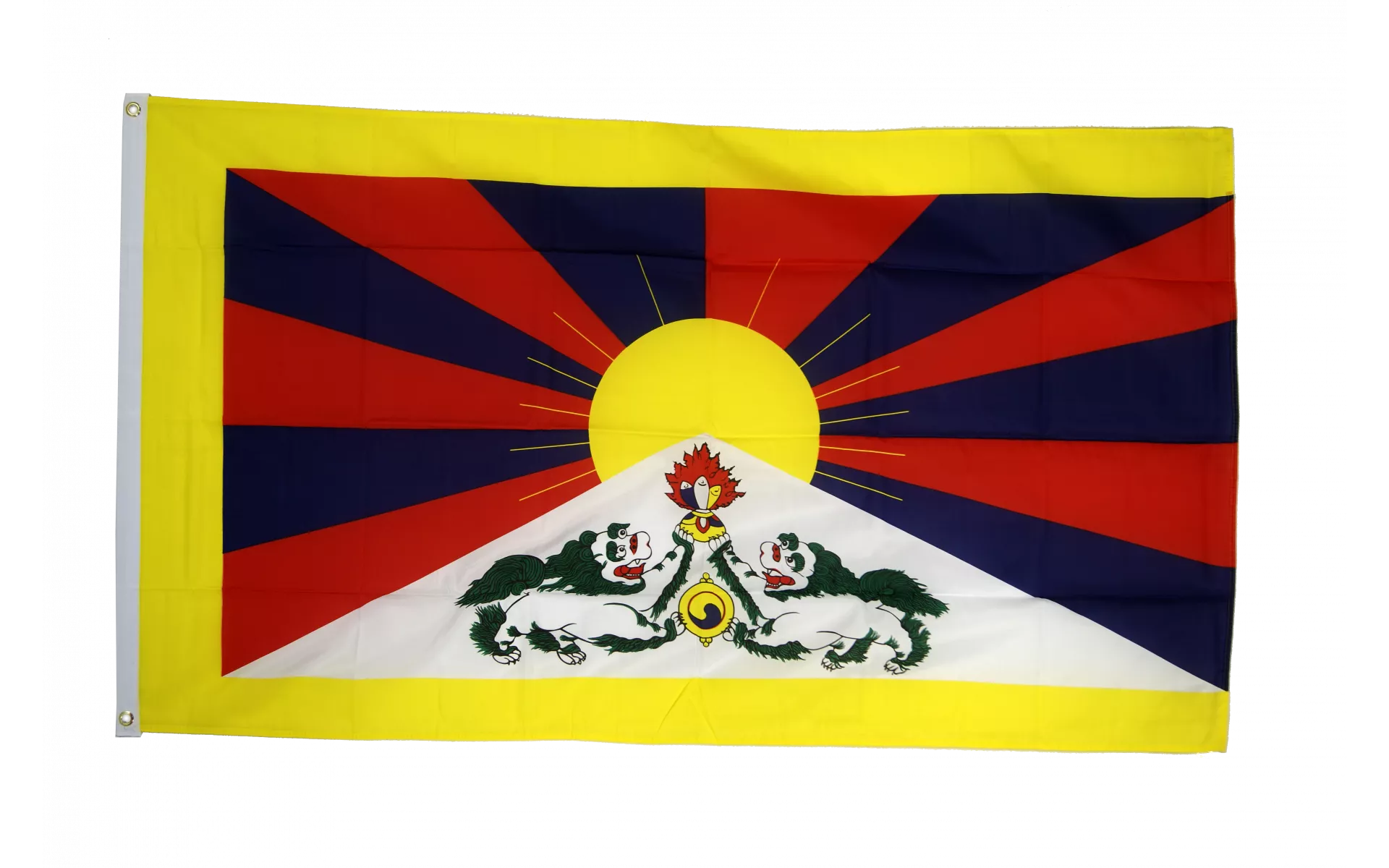 Lot de 10 Drapeau Tibet 45x30cm Hampe - tibétain - Cdiscount Maison