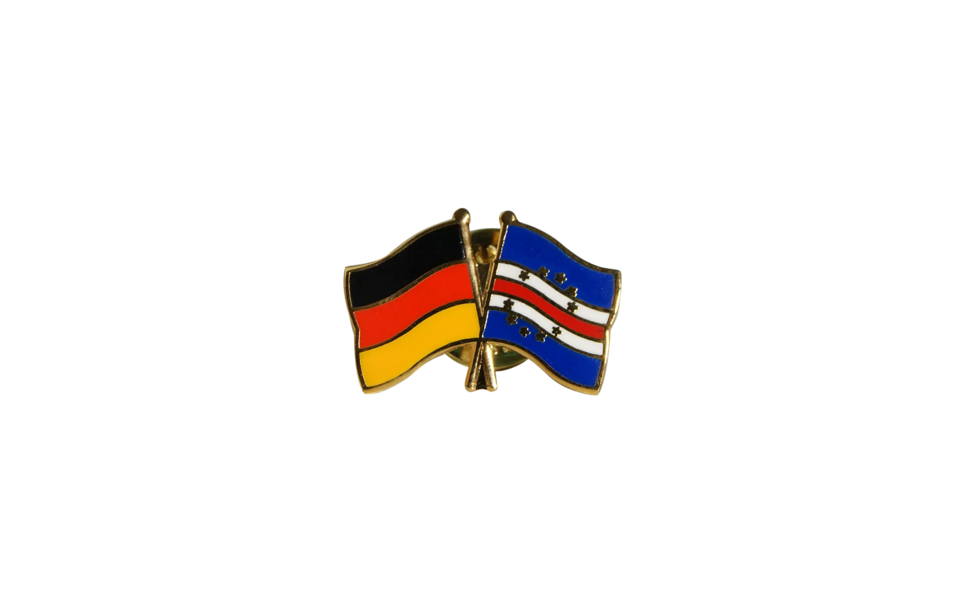 Pin's épinglette de l'amitié Allemagne - Cap Vert - 22 mm - maison