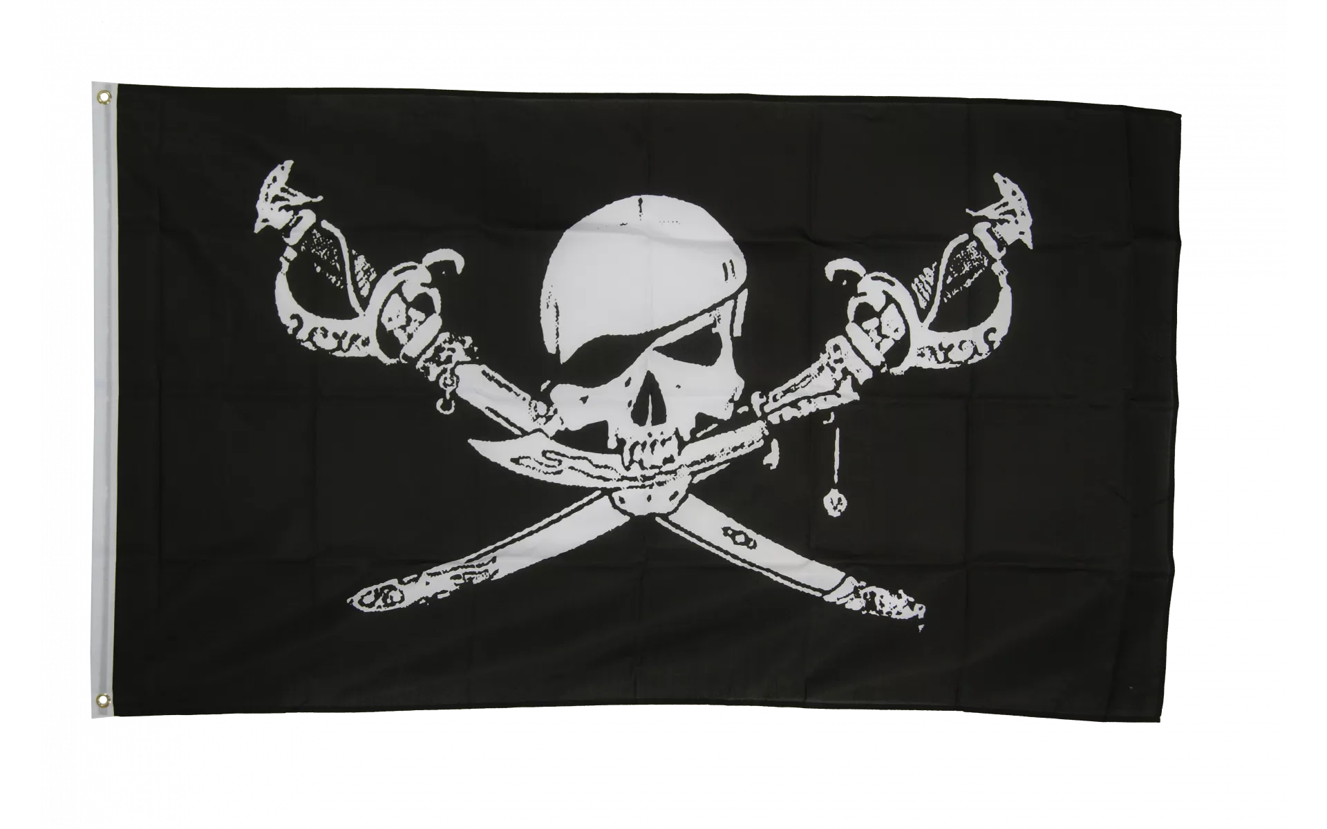 Drapeau Pirate 100 x 150 cm - véritable drapeau Pirate en tissu